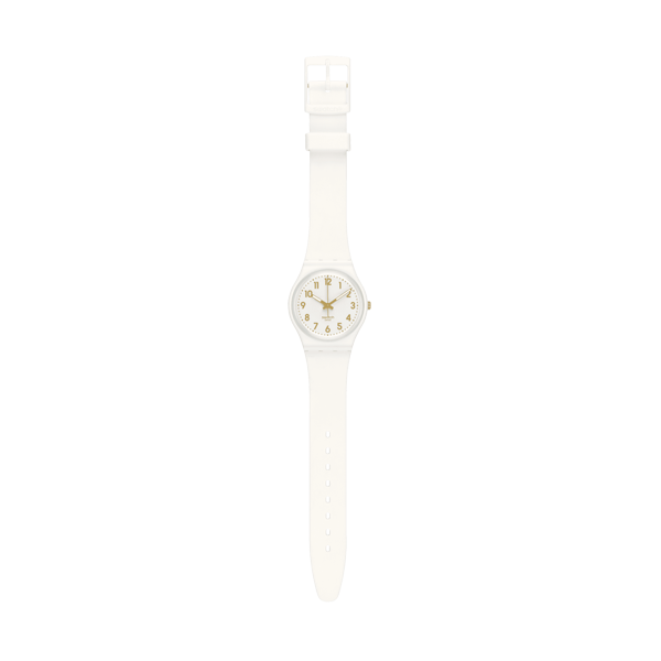 SWATCH WHITE BISHOP SO28W106-S14 Armbanduhr 34 mm Weiss ansicht-2