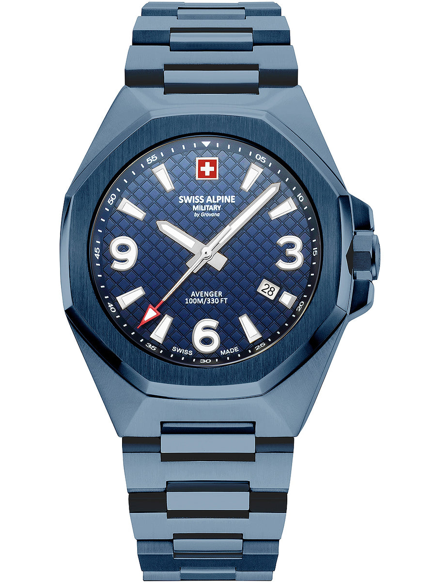 SWISS ALPINE MILITARY 7005-1195 Analoguhr Armbanduhr 38 mm