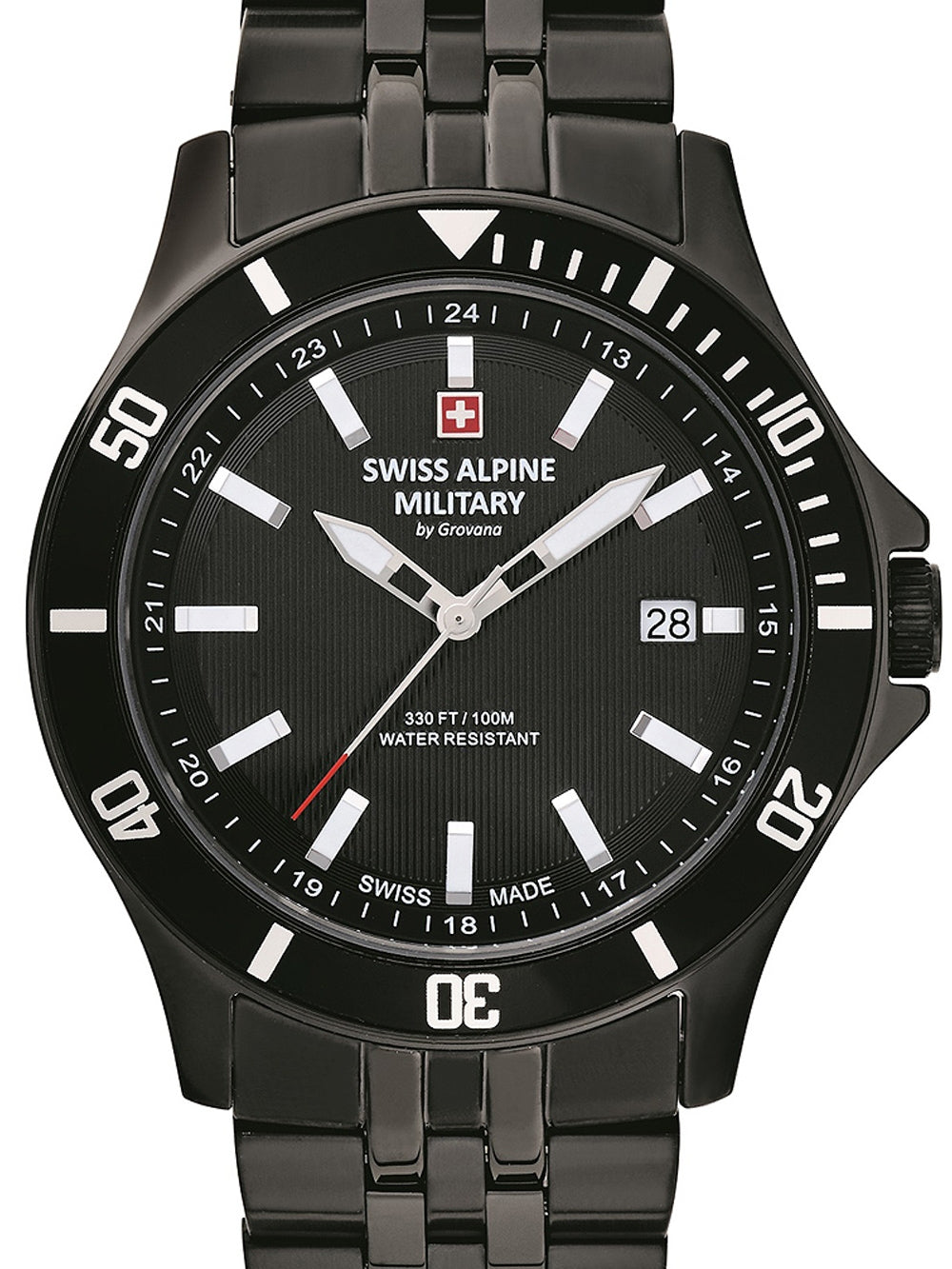 SWISS ALPINE MILITARY 7022-1177 Analoguhr Armbanduhr 46 mm ansicht-3