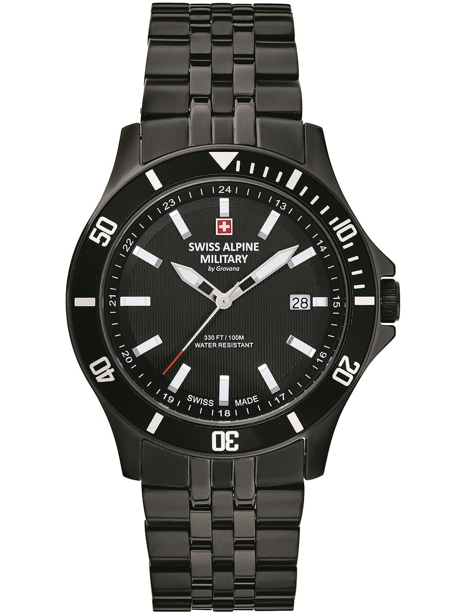 SWISS ALPINE MILITARY 7022-1177 Analoguhr Armbanduhr 46 mm