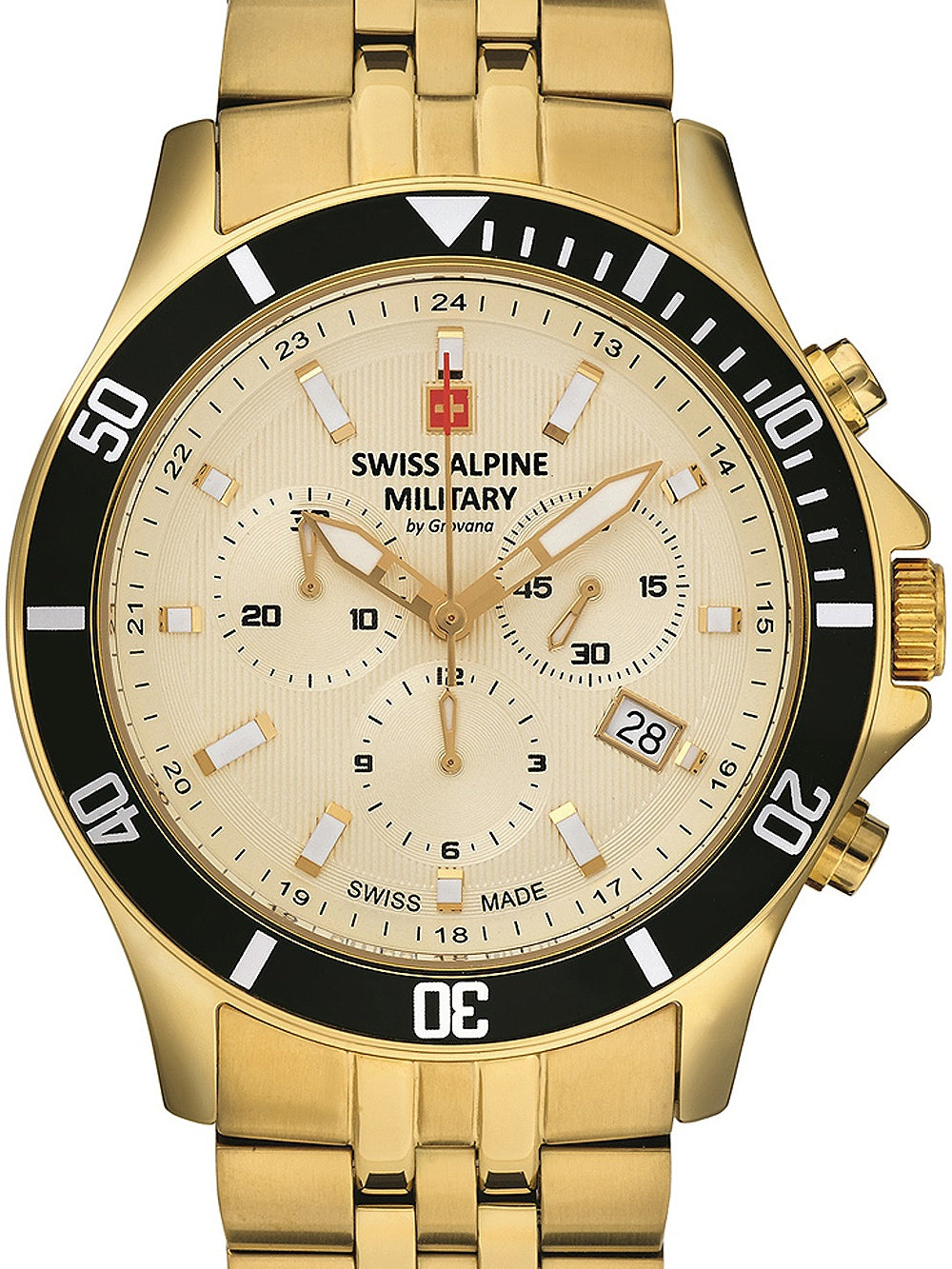 SWISS ALPINE MILITARY 7022-9111 Chronograph Armbanduhr 46 mm ansicht-3