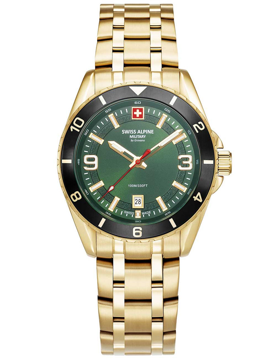 SWISS ALPINE MILITARY 7034-1118 Analoguhr Armbanduhr 38 mm