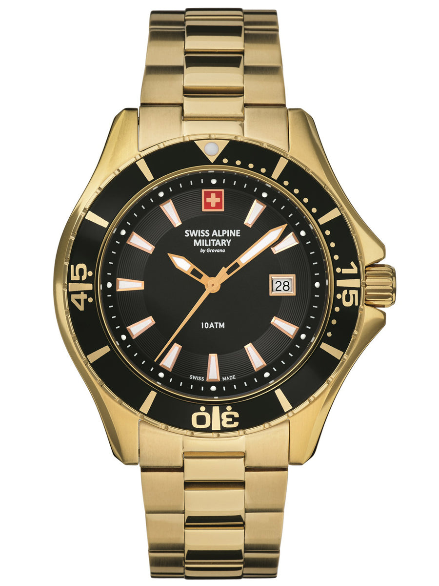 SWISS ALPINE MILITARY 7040-1117 Analoguhr Armbanduhr 46 mm