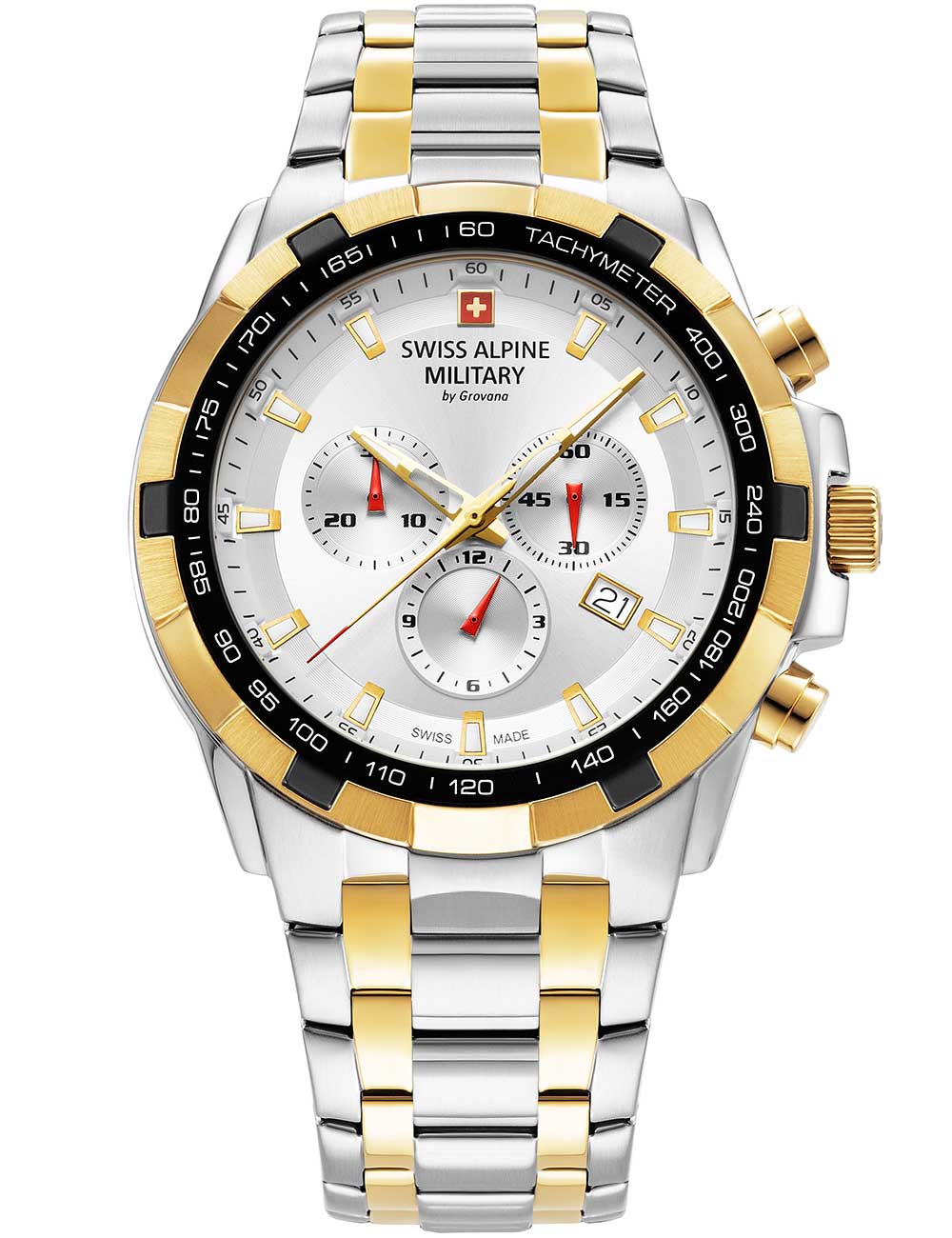 SWISS ALPINE MILITARY 7043-9142 Chronograph Armbanduhr 38 mm