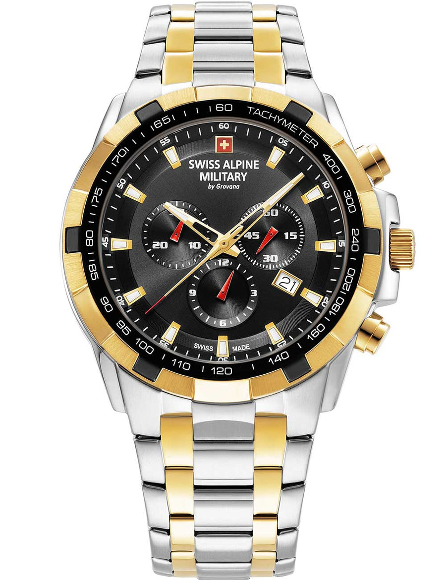 SWISS ALPINE MILITARY 7043-9147 Chronograph Armbanduhr 38 mm