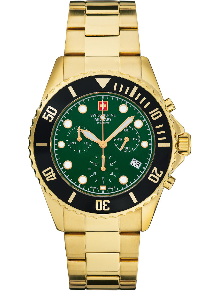 SWISS ALPINE MILITARY 7053-9114 Chronograph Armbanduhr 46 mm