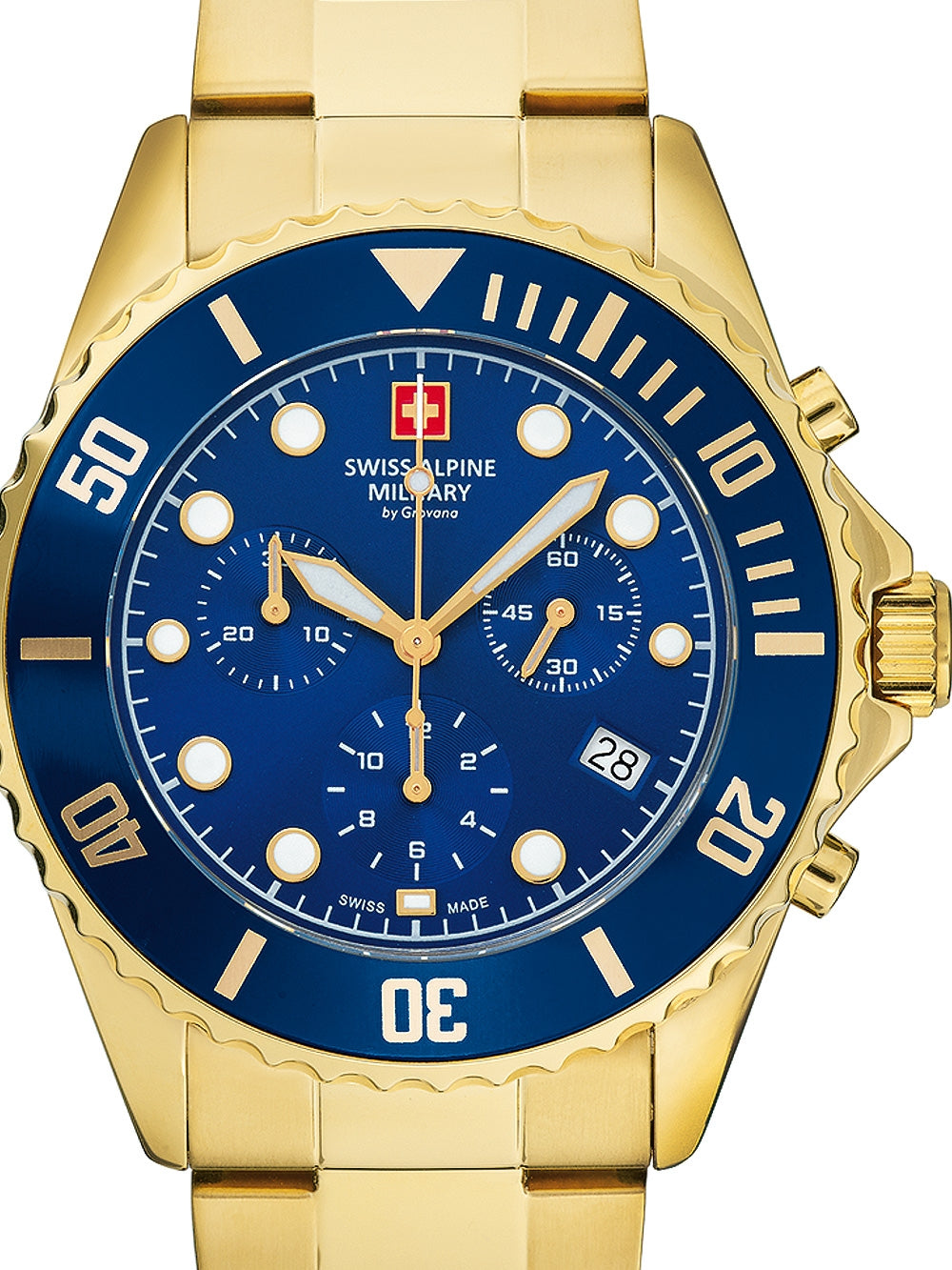 SWISS ALPINE MILITARY 7053-9115 Chronograph Armbanduhr 46 mm ansicht-3