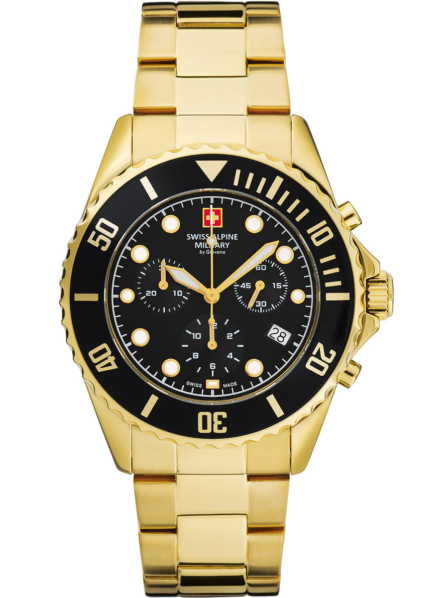 SWISS ALPINE MILITARY 7053-9117 Chronograph Armbanduhr 46 mm