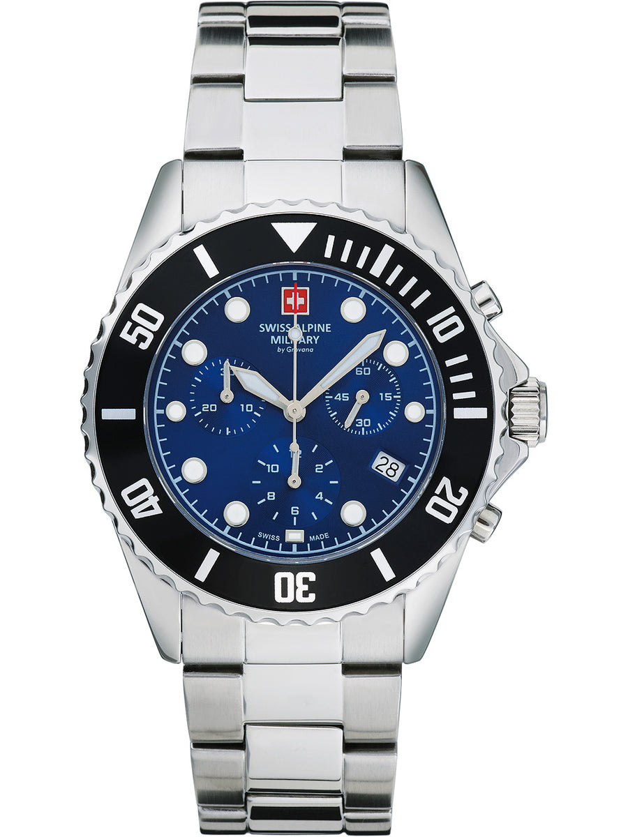 SWISS ALPINE MILITARY 7053-9138 Chronograph Armbanduhr 46 mm