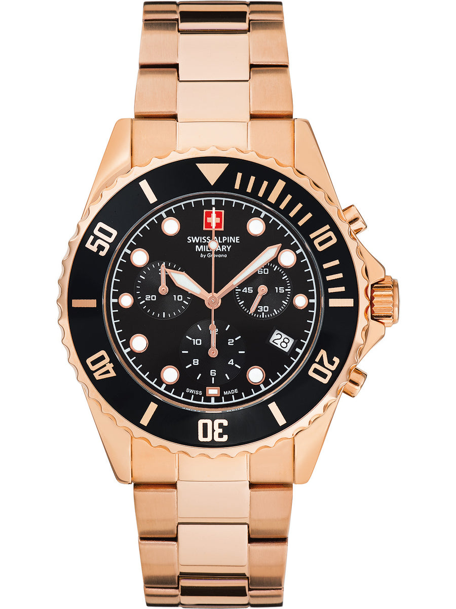SWISS ALPINE MILITARY 7053-9167 Chronograph Armbanduhr 46 mm