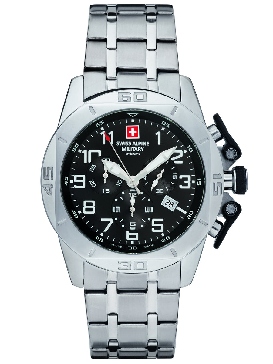 SWISS ALPINE MILITARY 7063-9137 Chronograph Armbanduhr 43 mm
