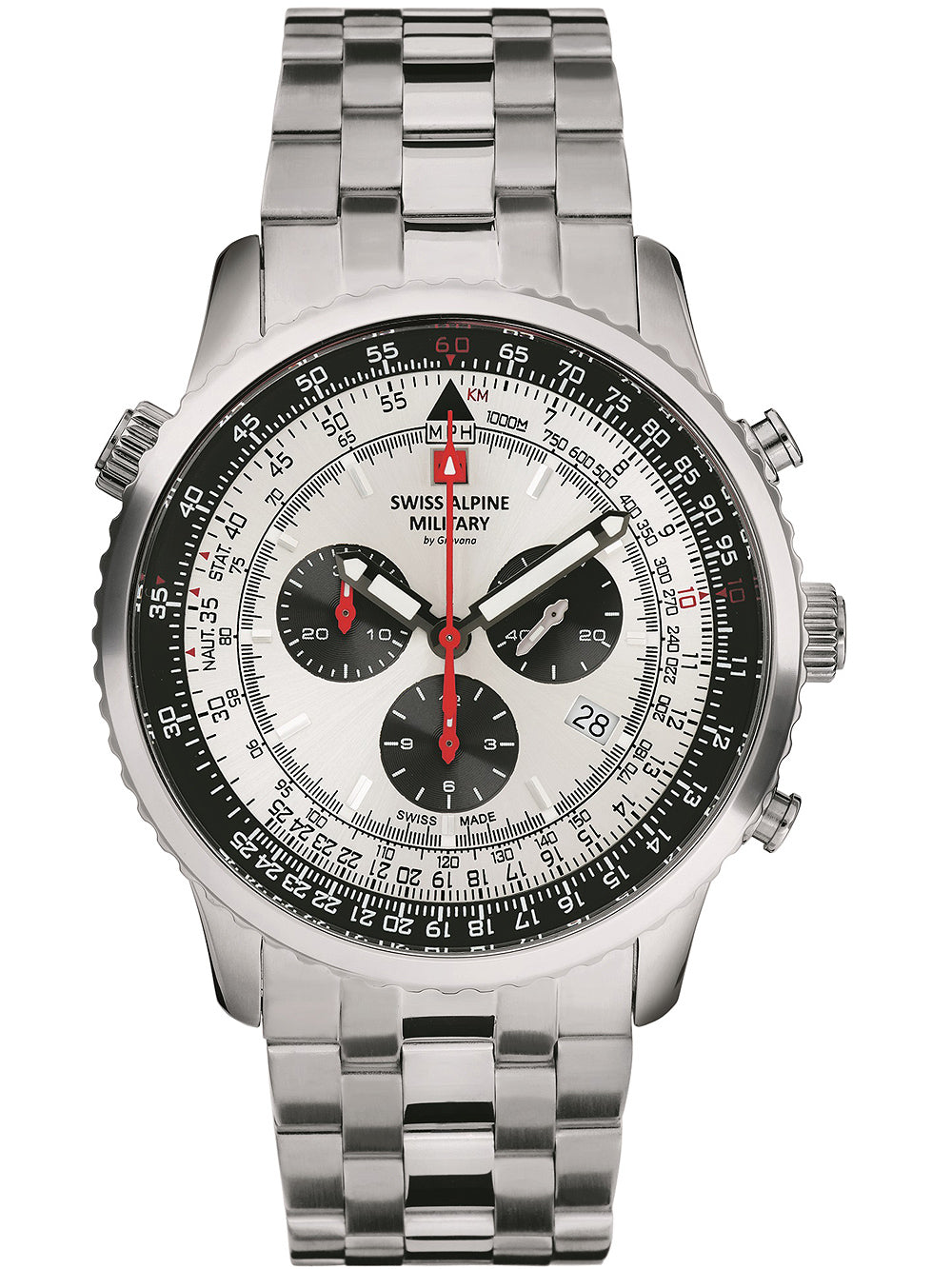 SWISS ALPINE MILITARY 7078-9132 Chronograph Armbanduhr 46 mm