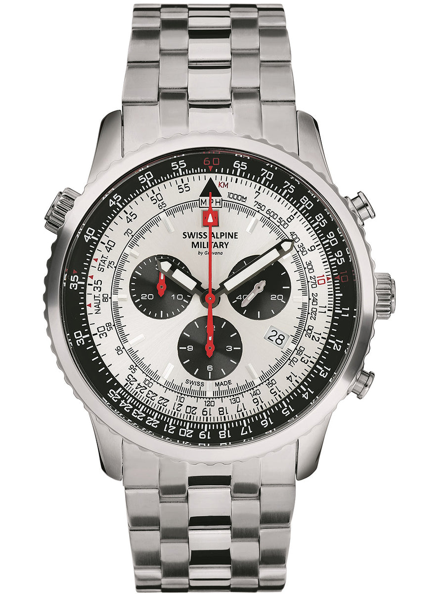SWISS ALPINE MILITARY 7078-9132 Chronograph Armbanduhr 46 mm