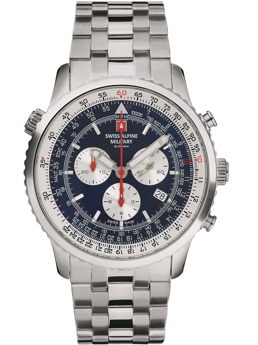 SWISS ALPINE MILITARY 7078-9135 Chronograph Armbanduhr 46 mm