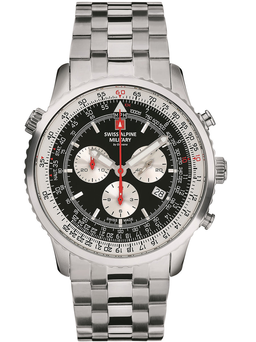 SWISS ALPINE MILITARY 7078-9137 Chronograph Armbanduhr 46 mm
