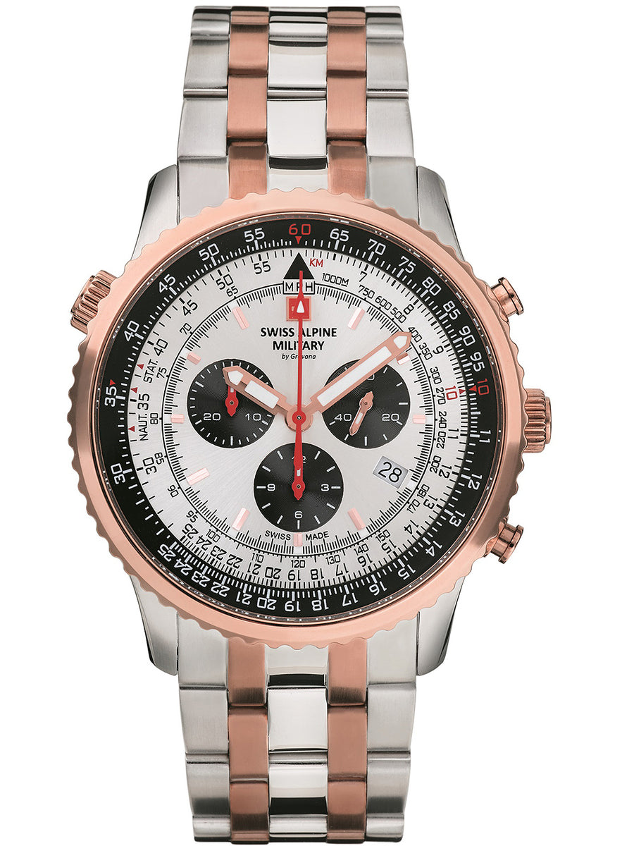 SWISS ALPINE MILITARY 7078-9152 Chronograph Armbanduhr 46 mm