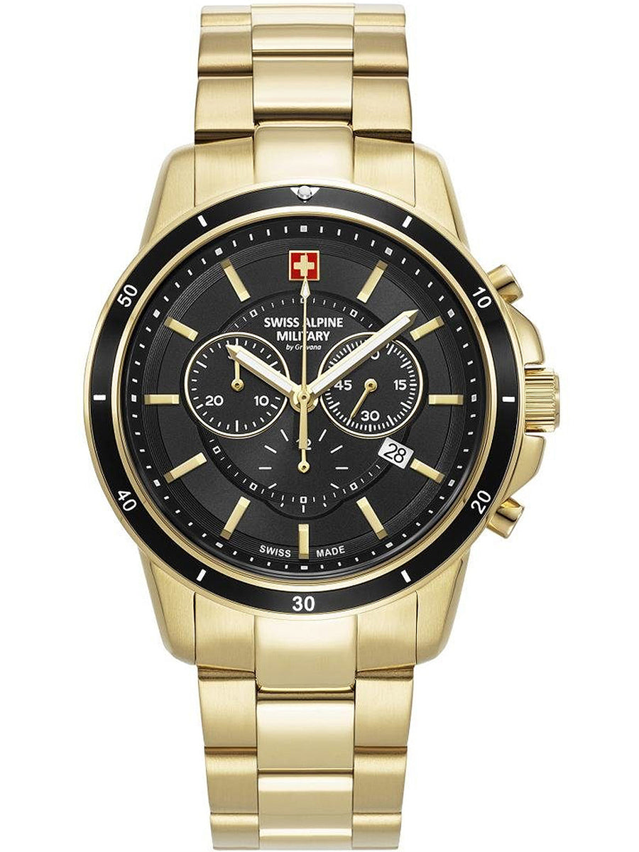SWISS ALPINE MILITARY 7089-9117 Chronograph Armbanduhr 46 mm