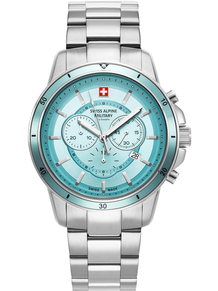 SWISS ALPINE MILITARY 7089-9131 Chronograph Armbanduhr 46 mm