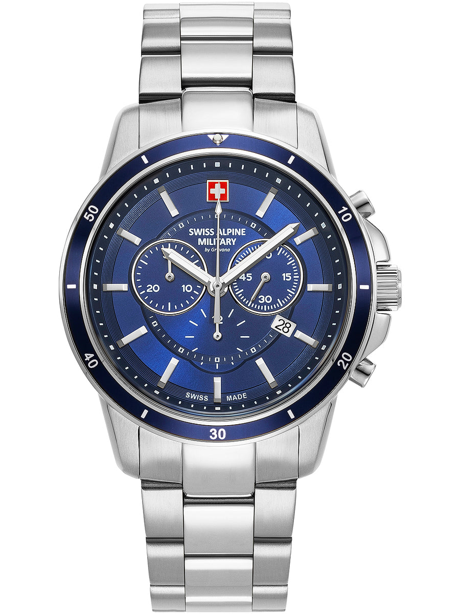 SWISS ALPINE MILITARY 7089-9135 Chronograph Armbanduhr 46 mm