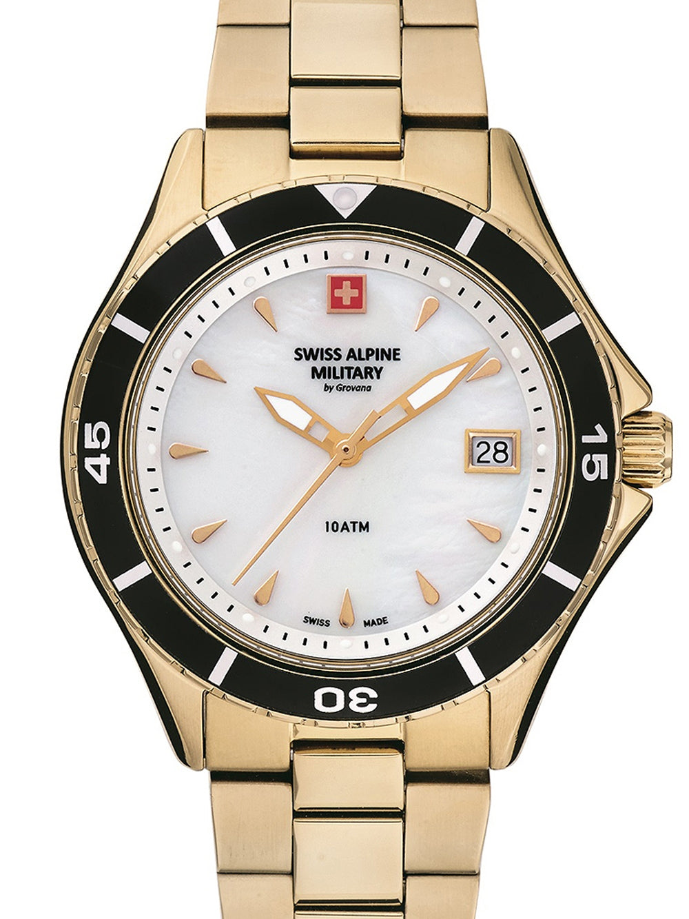 SWISS ALPINE MILITARY 7740-1113 Analoguhr Armbanduhr 43 mm ansicht-3