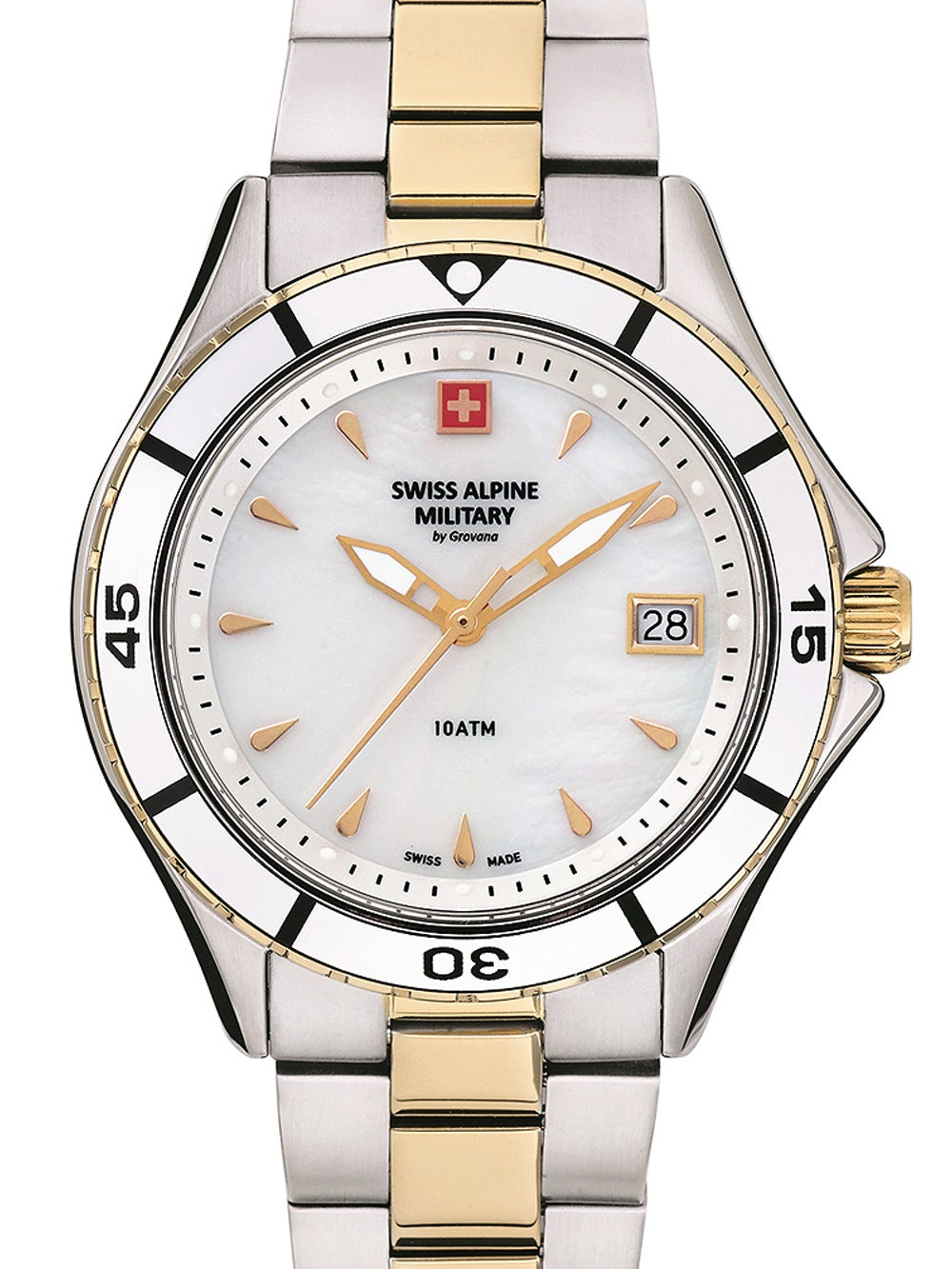 SWISS ALPINE MILITARY 7740-1143 Analoguhr Armbanduhr 43 mm ansicht-3