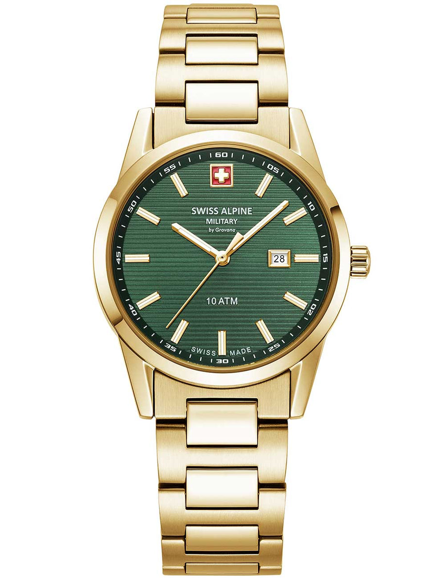 SWISS ALPINE MILITARY 7767-1114 Analoguhr Armbanduhr 38 mm