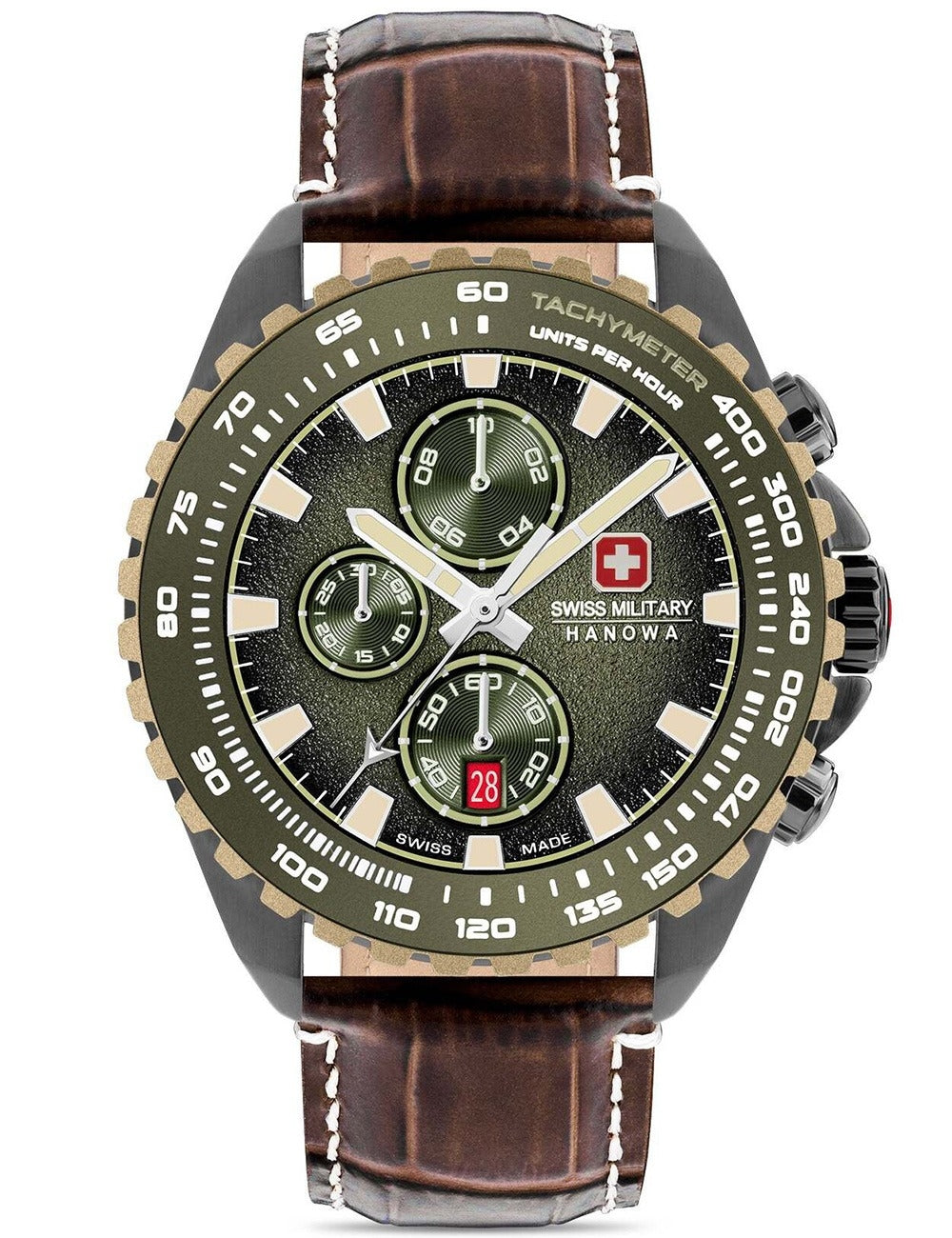 SWISS MILITARY HANOWA SMWGC0001840 Chronograph Armbanduhr 20 mm ansicht-3