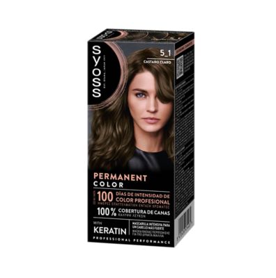 SYOSS SYOSS Permanent Color Haarfarbe 5,1 Castaño Claro 1 Stück Kosmetik
