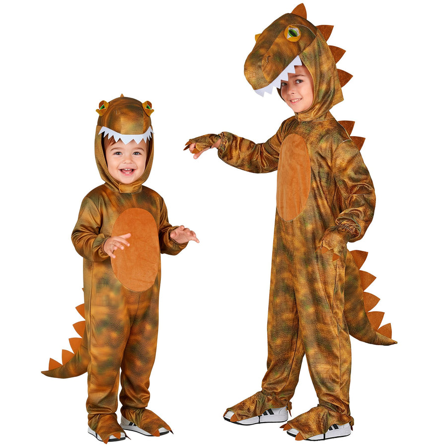 "T-REX" (Overall, Kapuze mit Kopf) – Vorderansicht