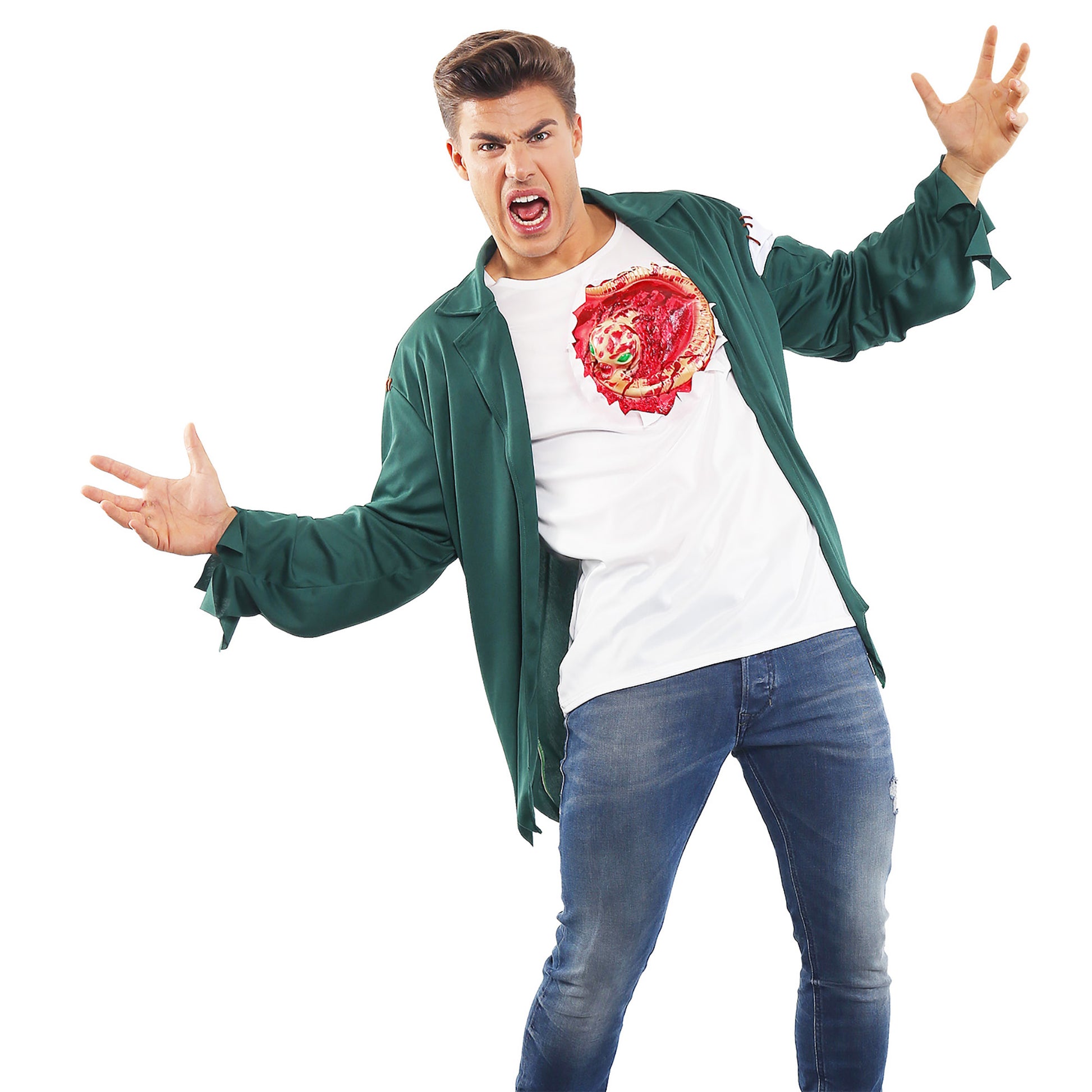 "T-SHIRT MIT ALIEN CHESTBURSTER" – Vorderansicht