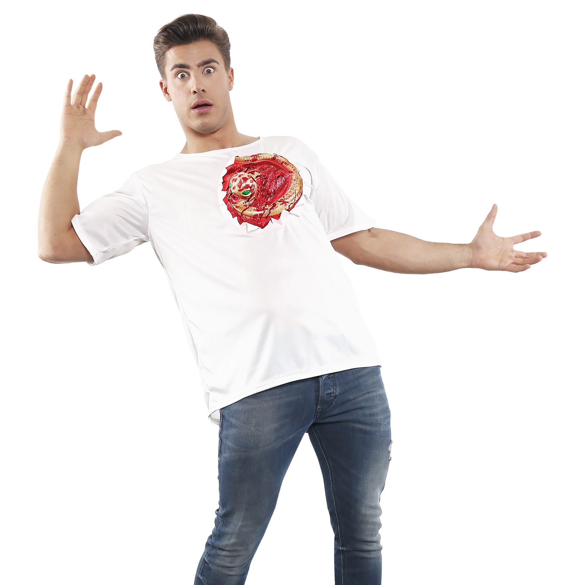 "T-SHIRT MIT ALIEN CHESTBURSTER" – Ansicht 3