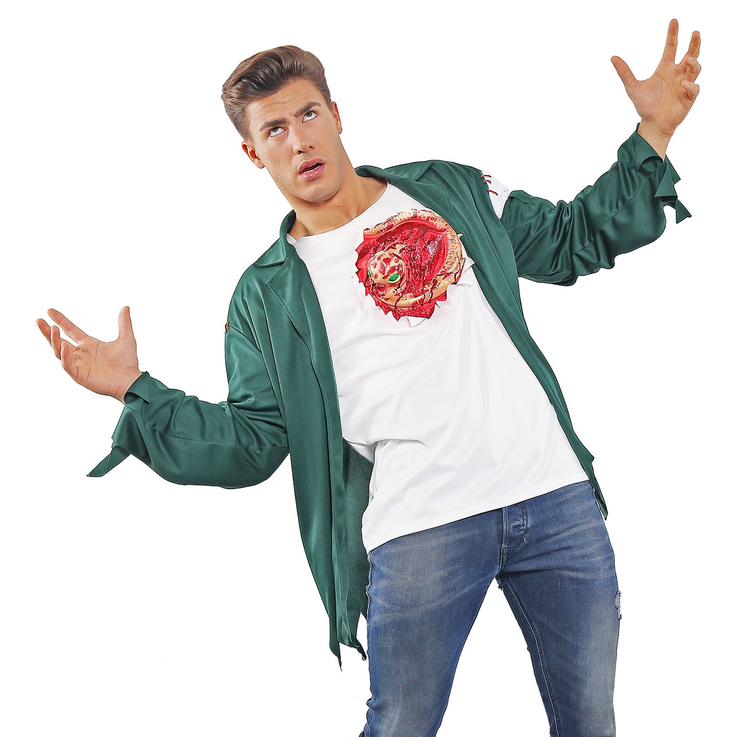 "T-SHIRT MIT ALIEN CHESTBURSTER" – Ansicht 4