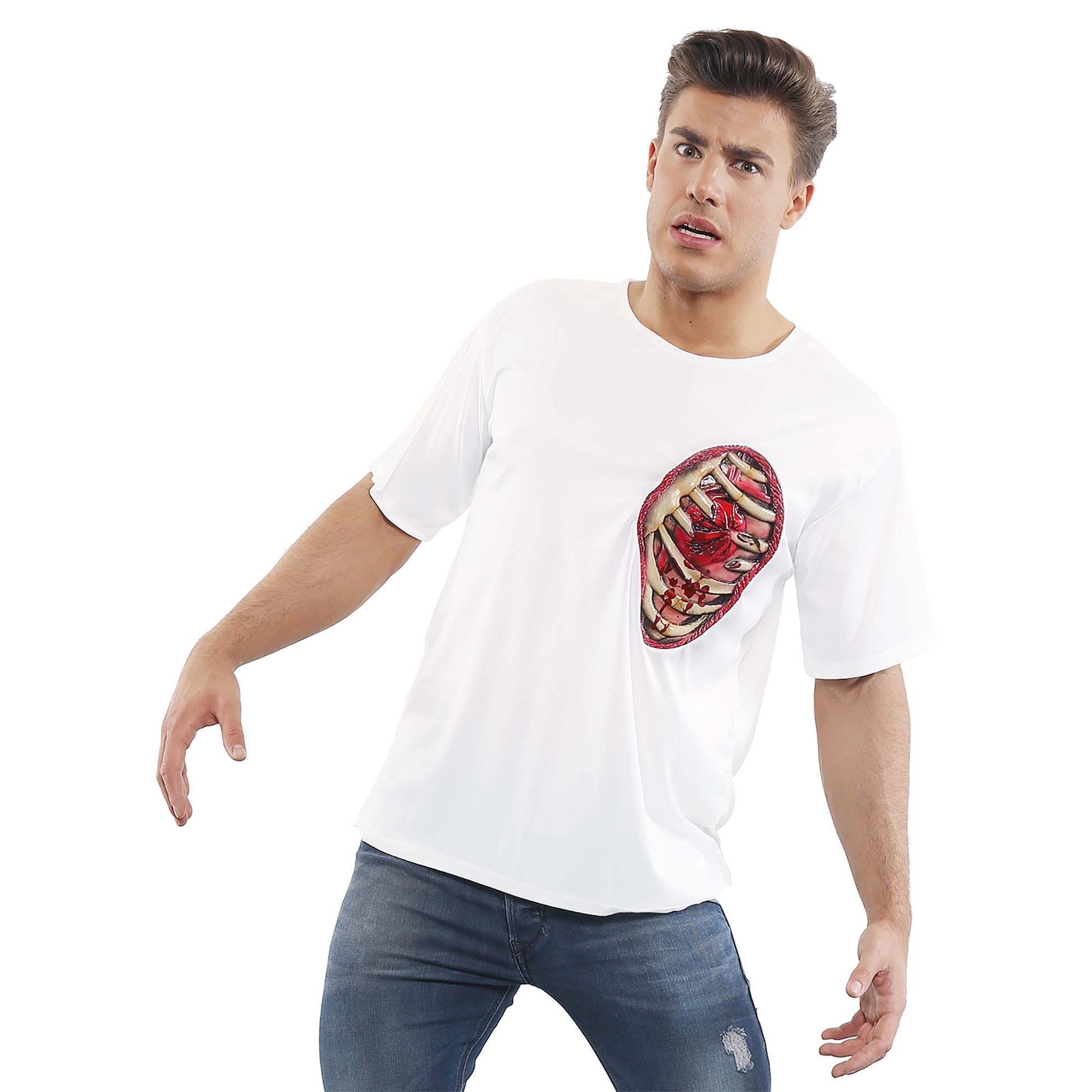 "T-SHIRT MIT BRUSTKORB, HERZ UND LUNGE" – Ansicht 3