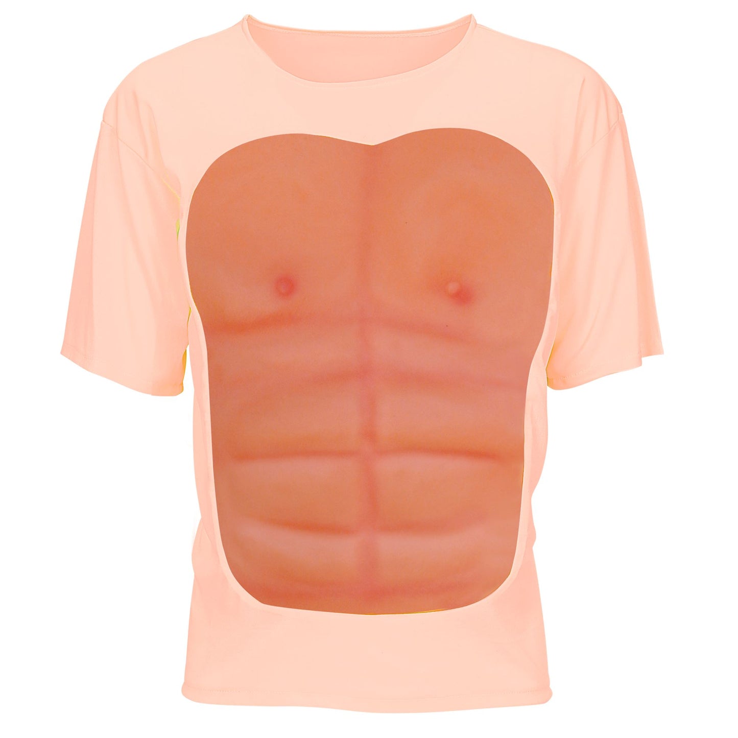 "T-SHIRT MIT MUSKELBRUST" – Vorderansicht