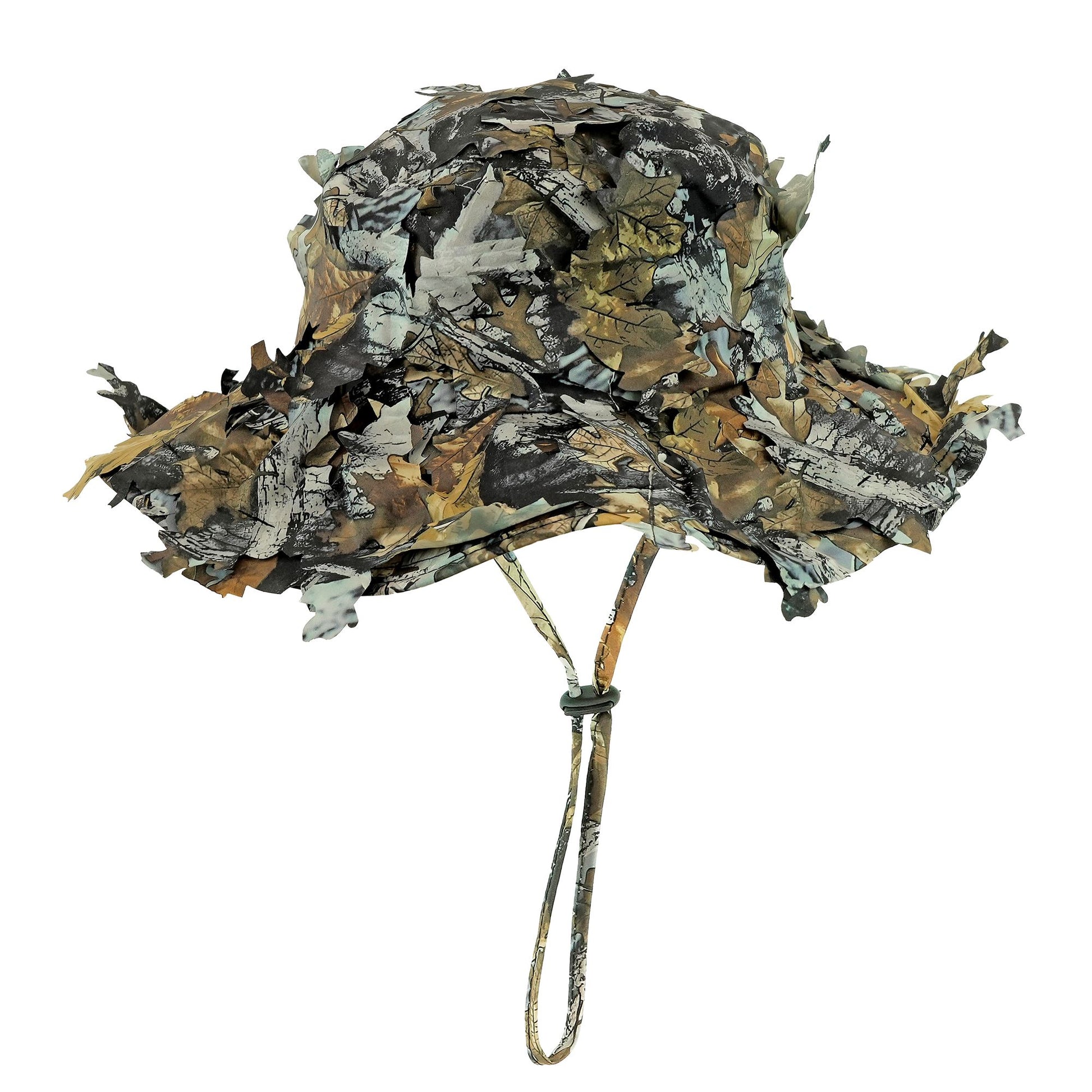 "TAKTISCHER BOONIE HUT MIT CAMOUFLAGE BLÄTTERN" – Vorderansicht