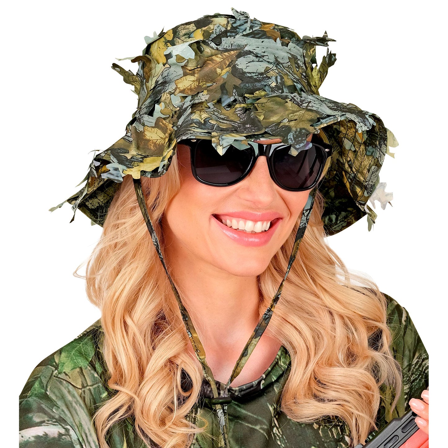 "TAKTISCHER BOONIE HUT MIT CAMOUFLAGE BLÄTTERN" – Ansicht 6
