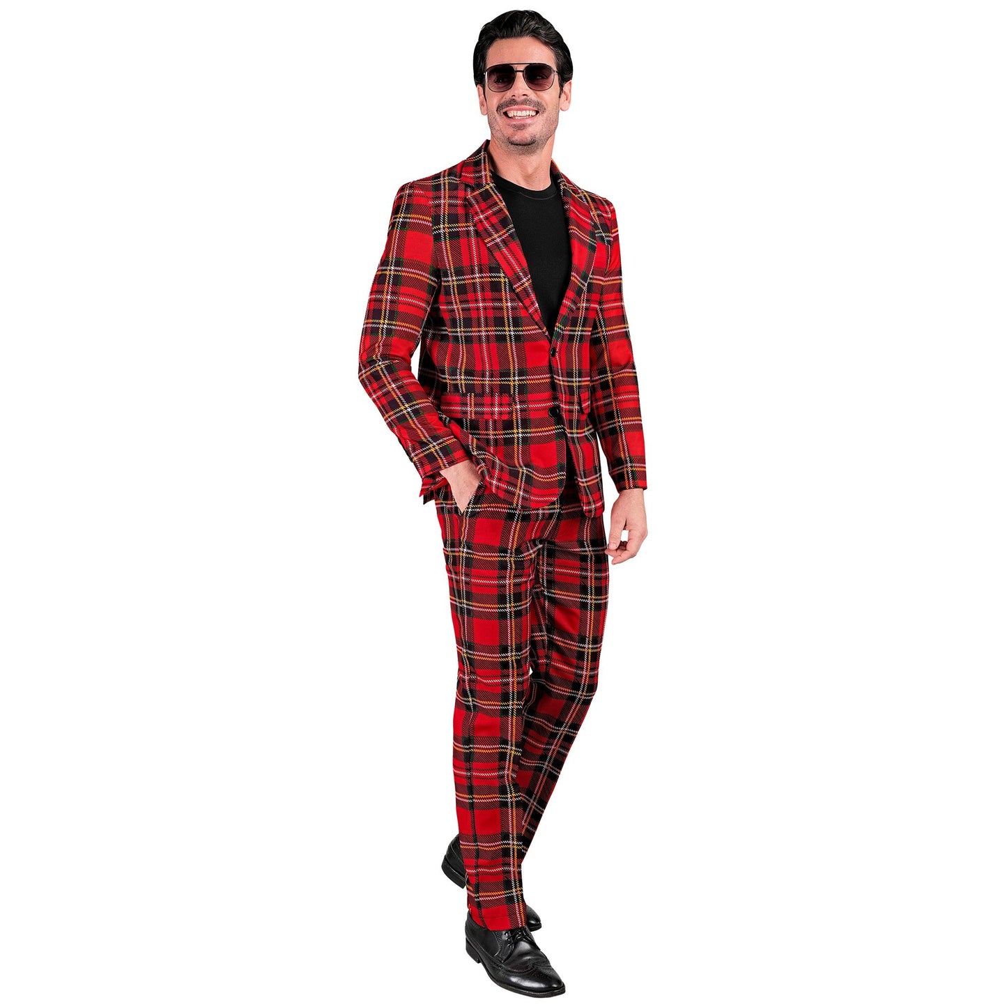 "TARTAN PARTY FASHION ANZUG" (Jackett, Hose) – Detailansicht
