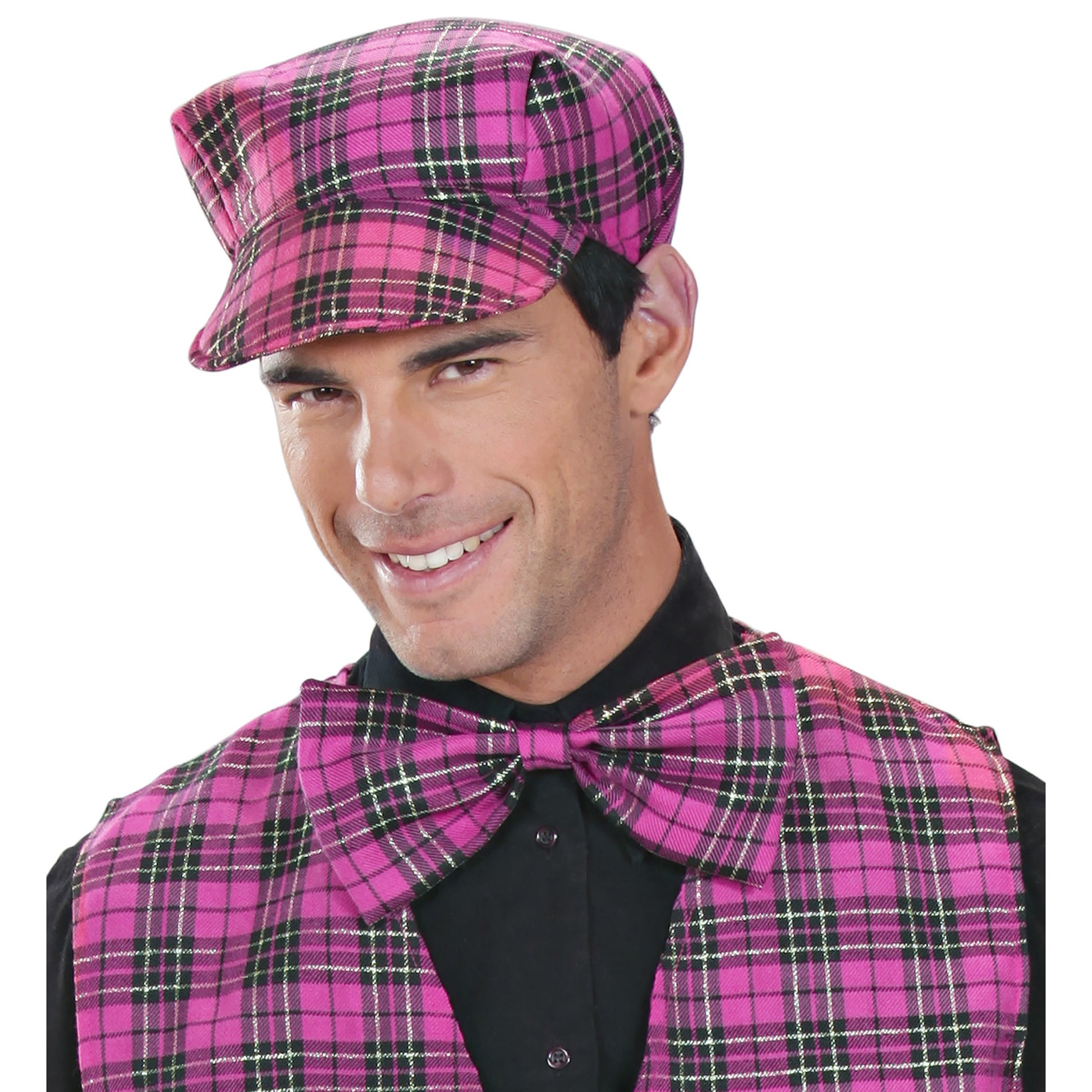 "TARTANMÜTZE + FLIEGE IN PINK" – Ansicht 4