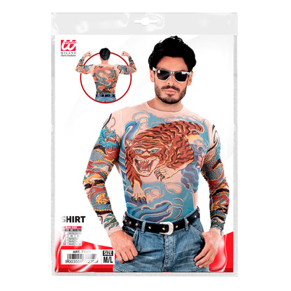 "TATTOOSHIRT TIGER UND DRACHEN" realistischer Effekt – Ansicht 3