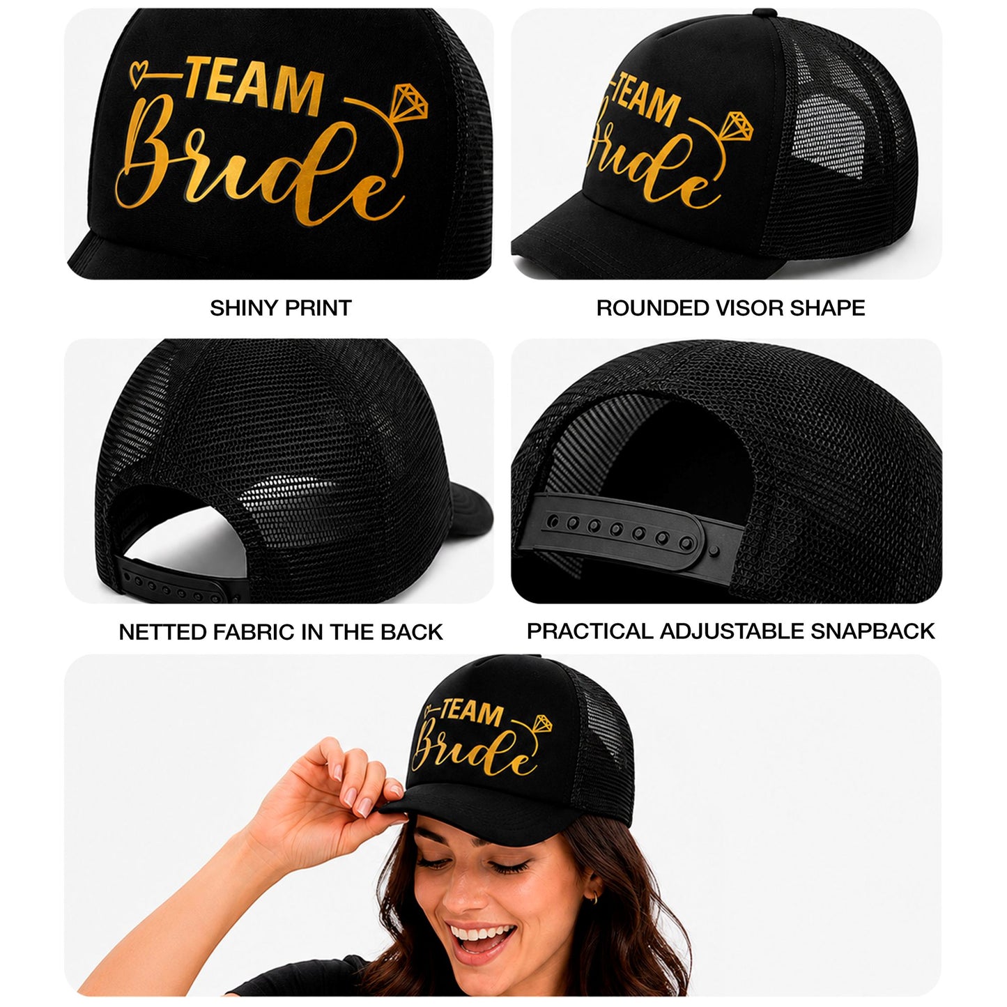 "TEAM BRAUT BASECAP" – Ansicht 4