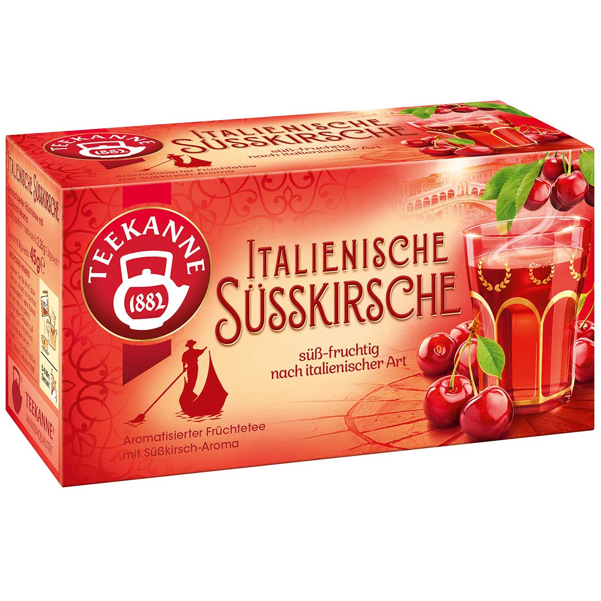 Teekanne Italienische Süsskirsche 20er - aromatisierter Früchtetee