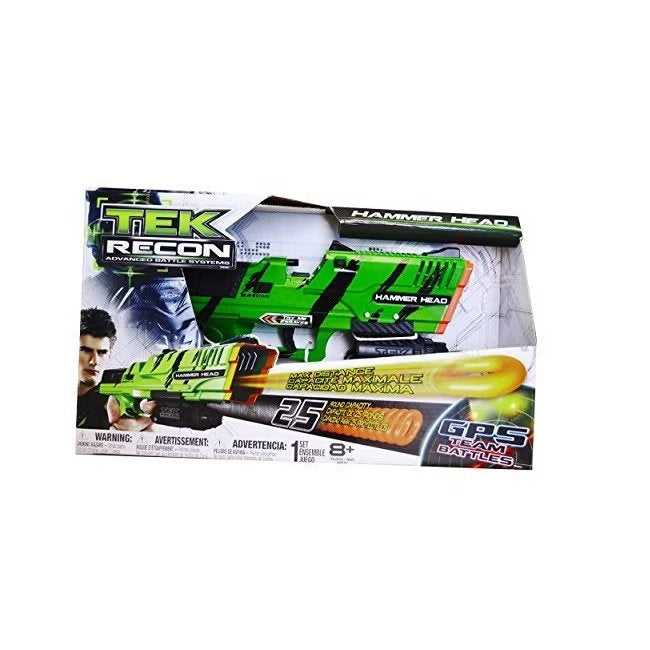 Tek Recon, Hammer Head, Spielzeugpistole, Grün, Für Jungen, 8+ jahre