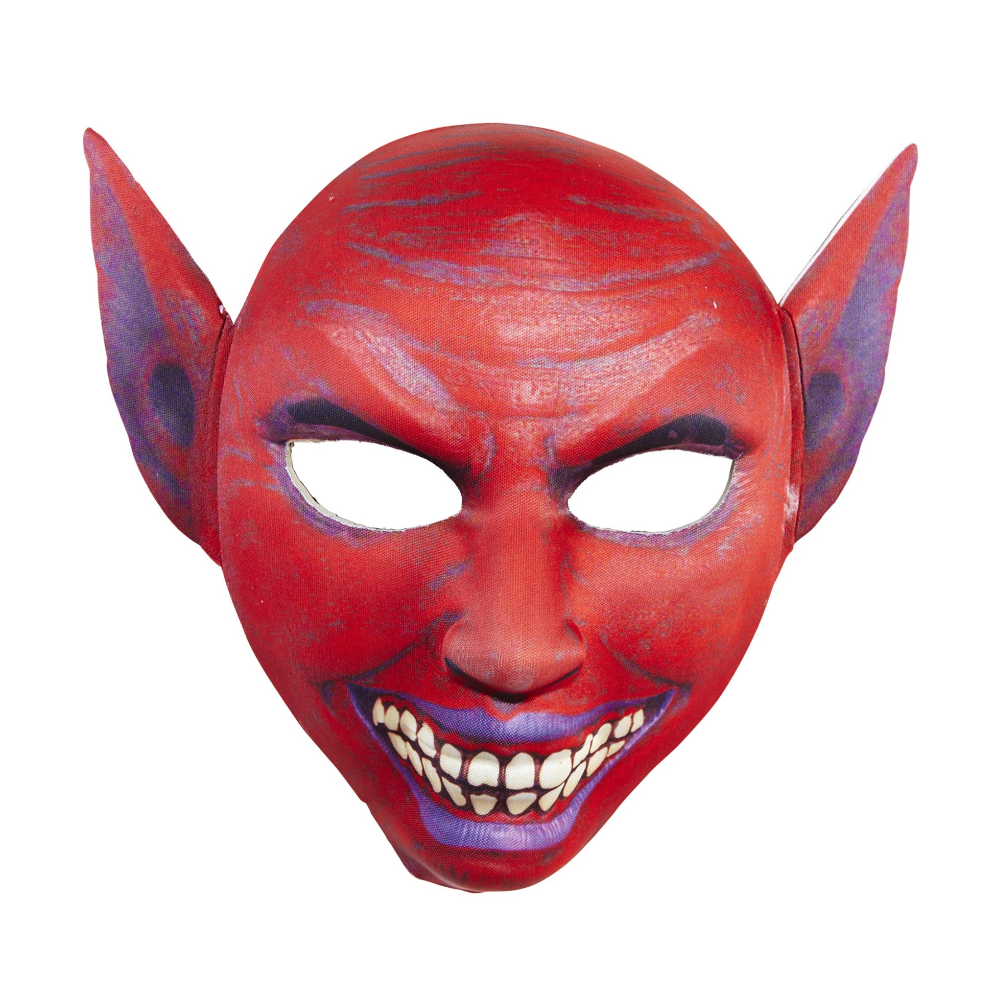 "TEUFEL HALBMASKE AUS STOFF" – Vorderansicht