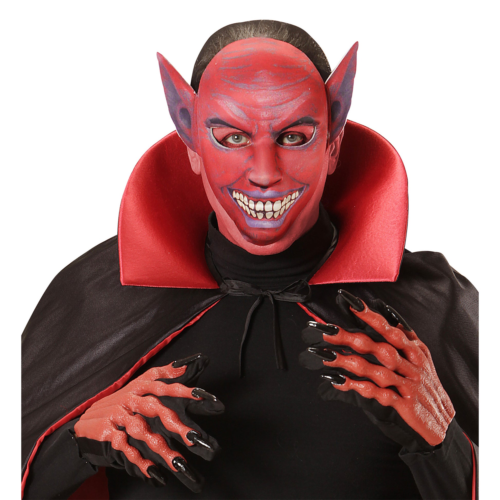 "TEUFEL HALBMASKE AUS STOFF" – Ansicht 4