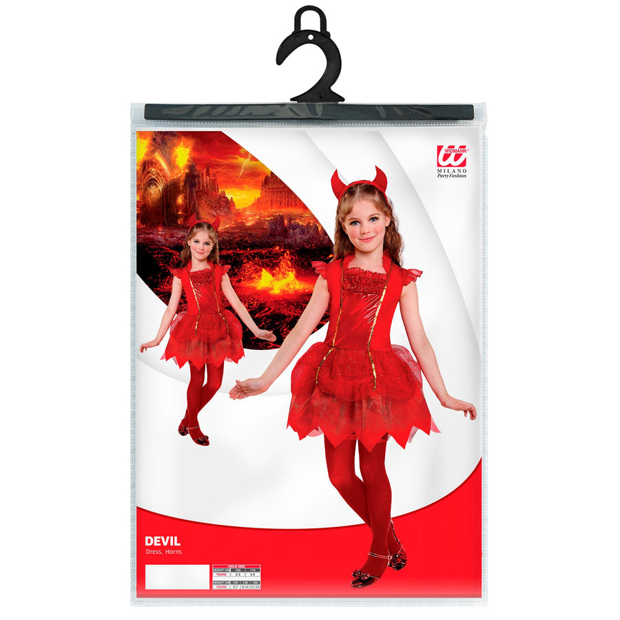 "TEUFELCHEN" (Kleid, Hörner) – Detailansicht