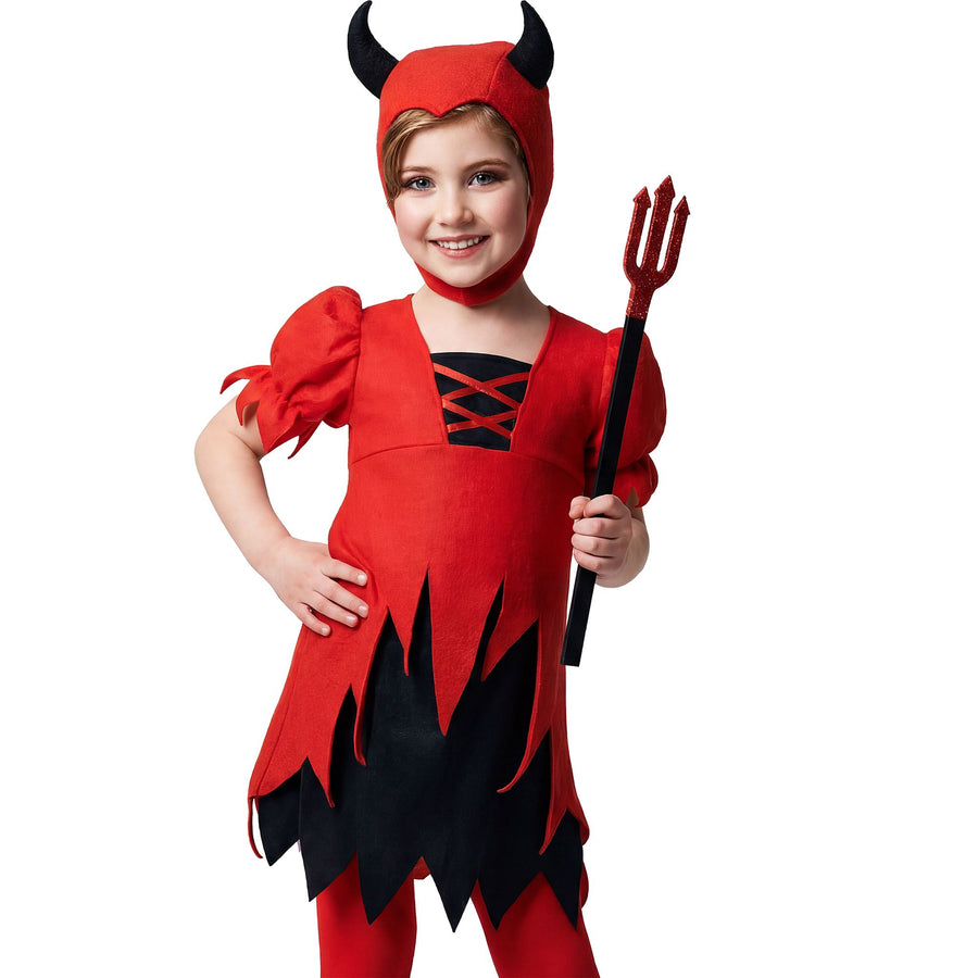 "TEUFELCHEN" (Kleid, Kopfbedeckung) – Vorderansicht