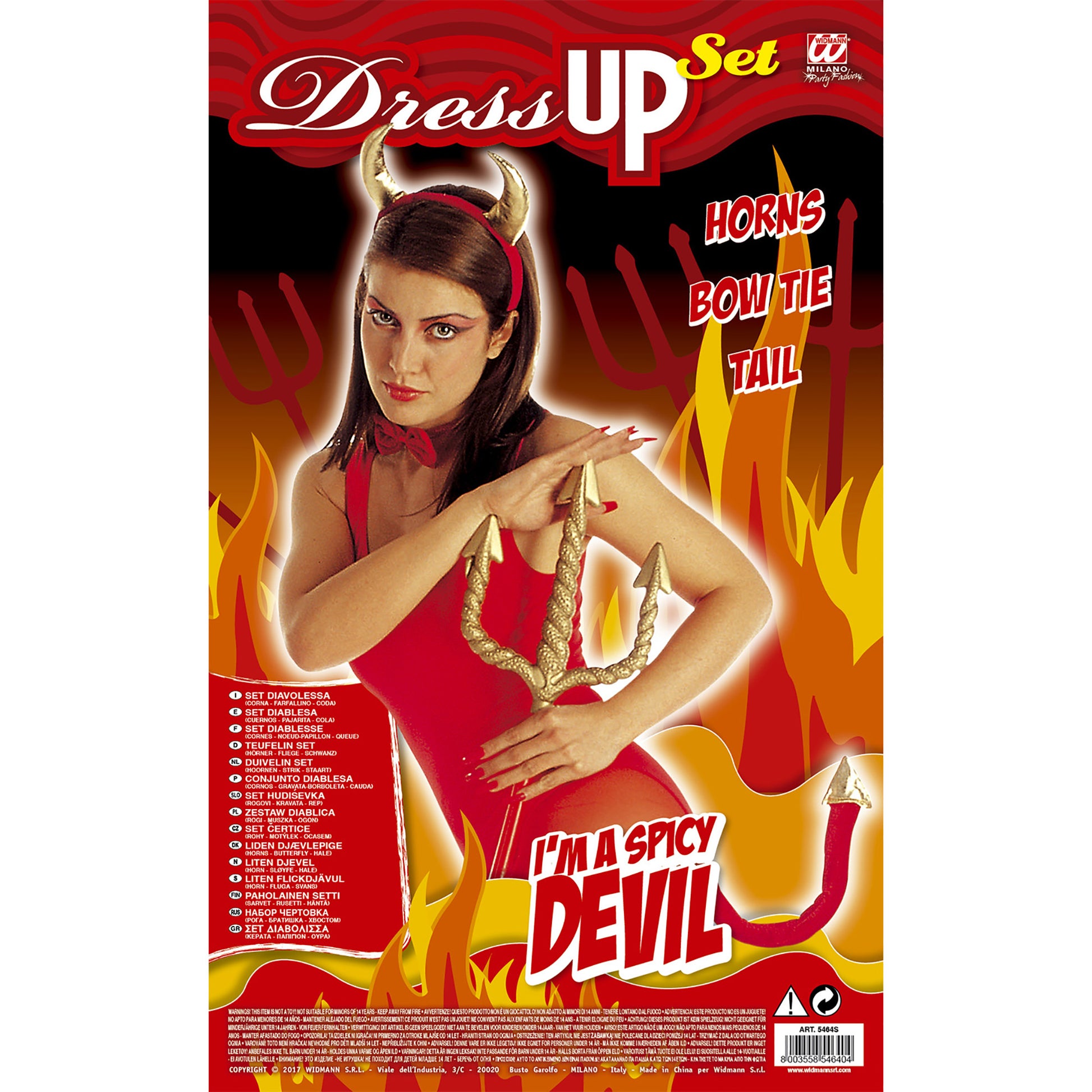 "TEUFELIN" Dress- Up- Set (Hörner,Fliege, Schwanz) – Ansicht 3