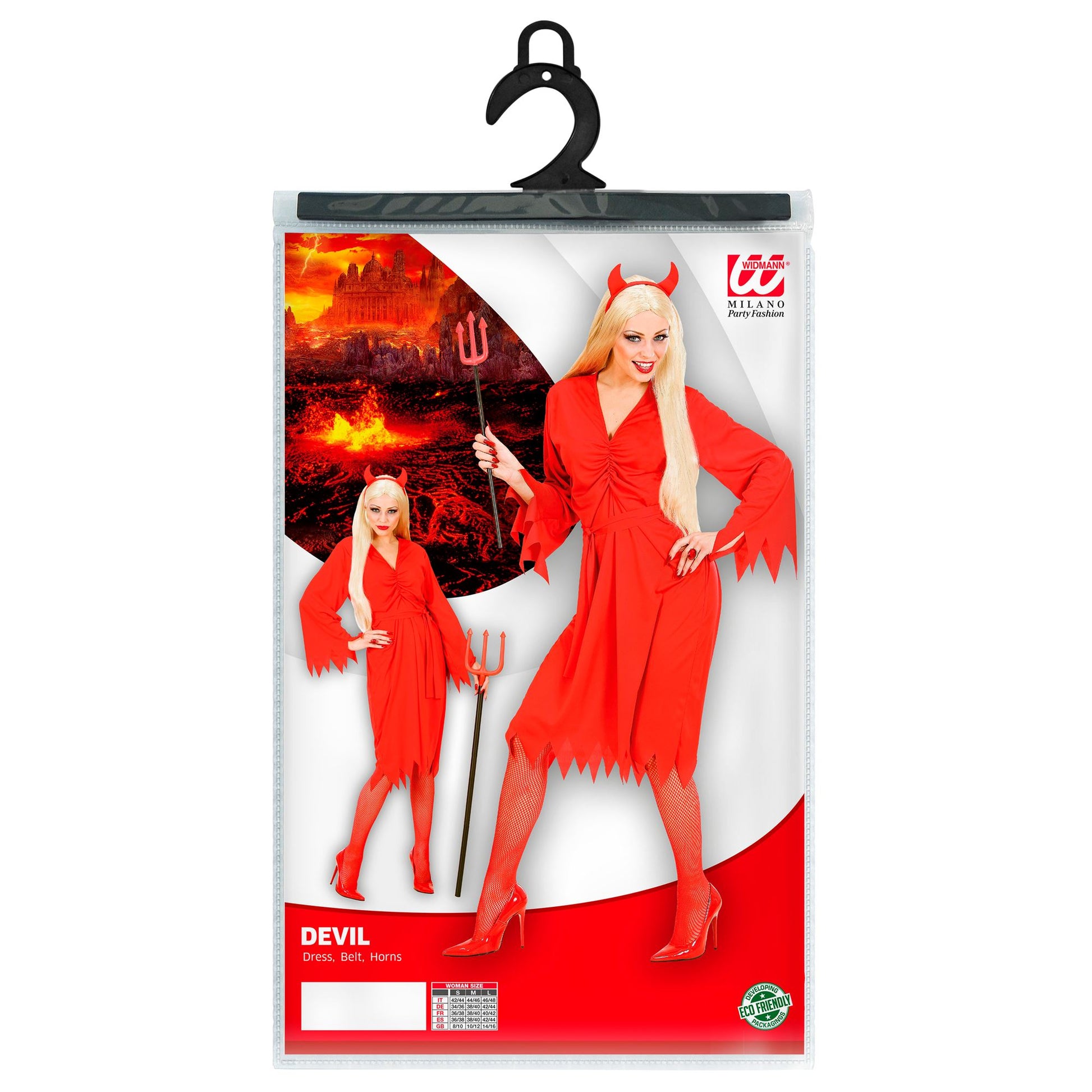 "TEUFELIN" (Kleid, Gürtel, Hörner) – Ansicht 3