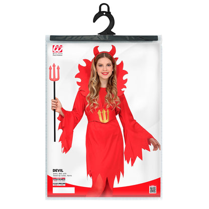"TEUFELIN" (Kleid, Gürtel mit großem Kragen, Hörner) – Ansicht 3