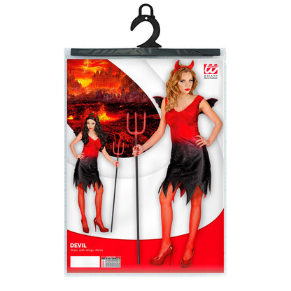 "TEUFELIN" (Kleid mit Flügeln, Hörner) – Ansicht 4